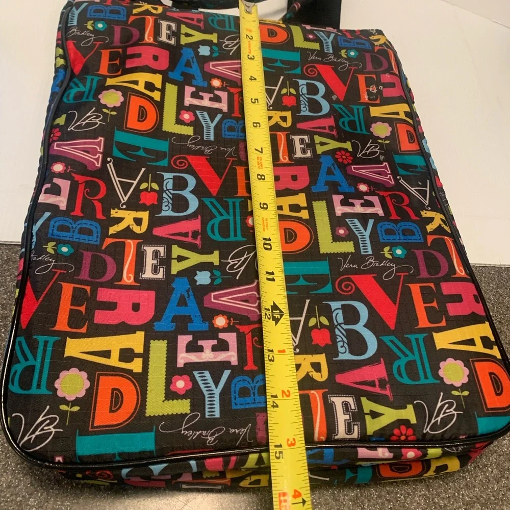 Vera Bradley: A to Vera Frill Laptop Bag 19 inch by 11 inch: Great Condition